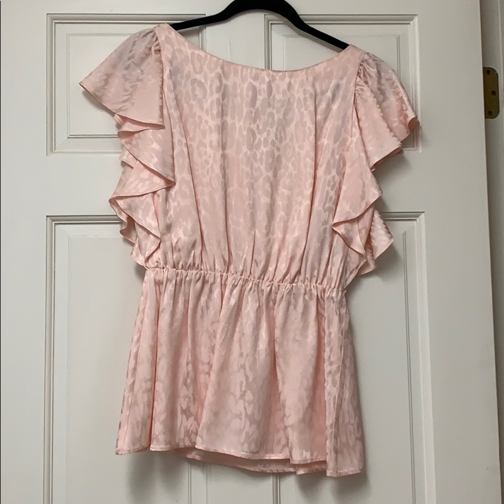Shoshanna leopard jacquard top